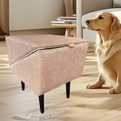 baratos Apoio e Cuidado Animal-Cadeira dobrável para escada de cachorro de estimação, economiza espaço, 2 em 1, degrau de escalada confortável para animais de estimação, cama alta, lâmpada para cachorro, gatinho, filhote, animal