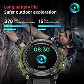 Недорогие Смарт-часы-LOKMAT ATTACK PRO Умные часы 1.32 дюймовый Смарт Часы Bluetooth Педометр Напоминание о звонке Датчик для отслеживания сна Совместим с Android iOS Женский Мужчины