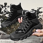 economico Stivali invernali e neve-stivali tattici invernali da uomo con fodera in pelliccia: caldi stivali da trekking militari impermeabili per la sopravvivenza all'aperto, il campeggio e il freddo