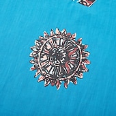 Χαμηλού Κόστους Δρόμος-Ανδρικά Πουκάμισο Πουκάμισο Popover Καλοκαιρινό πουκάμισο Πουκάμισο παραλίας Κουρελού Διακοπές Αργίες Θαλασσί Μακρυμάνικο Χωρίς Γιακά Καλοκαίρι Άνοιξη Ρούχα Εθνικό &amp; Θρησκευτικό