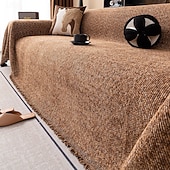 billiga Husdjurssofföverdrag-färgglatt chenille sofföverdrag för husdjur, husdjursvänligt halkfritt sofföverdrag året runt, reptåligt heltäckande soffskydd med ryggstöd, modern enkel stil för vardagsrum