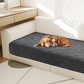 billige Hundesofatrekk-Chenille Sofa Putepadding Vanntett Anti-Skli Kjæledyrvennlig Sofa Deksel Plush Myk Setebeskytter Vaskbar Anti-Flekk Sofa Pad Stue