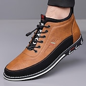 preiswerte Sneaker für Herren-braune High-Top-Wanderschuhe für Herren – bequeme Schnürschuhe für große Füße, Reisen und lange Wanderungen