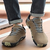 abordables Baskets-Baskets décontractées marron pour homme avec semelle antidérapante – Chaussures de sport d&#039;extérieur confortables pour la marche, la randonnée et le quotidien