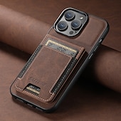 abordables Coques iPhone-téléphone Coque Pour iPhone 17 Pro Max 17 Air 16 16 Plus 16 Pro 16 Pro Max 15 15 14 Pro Max Plus 14 Plus 13 Pro Max Étui Portefeuille avec Support Emplacement Carte Antichoc Rétro TPU faux cuir