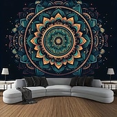 baratos Tapeçarias de Parede-tapeçaria Tapeçarias Mandala Geométrica Boêmio Quarto Sala de estar Dorm Decorações de parede de porta de fundo