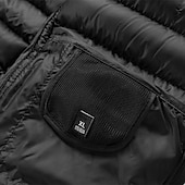 levne Pánské kabáty a parky-Pánské Zimní kabát Puffer bunda Polstrovaná bunda Kapsy Polyester Dovolená Denní nošení Rande Standardní Módní Na běžné nošení Pohodlné Zahřívací Zima Plná / Jednobarevná Tmavě šedá Černá Bílá Žlutá