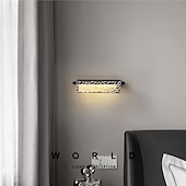 economico Luci da parete-Applique da parete a led in cristallo di rame, design per interni, lampade da parete per camera da letto, bagno, corridoio, porta, scala 110-240 V