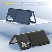 Χαμηλού Κόστους Samsung Θήκη-τηλέφωνο tok Για Samsung Galaxy Z Fold 7 Z Διπλώστε 6 Z Fold 5 Πίσω Κάλυμμα Σταντ ποδηλάτου Υποδοχή κάρτας Ανθεκτική σε πτώσεις Ρετρό PC
