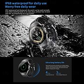 Недорогие Смарт-часы-SK45PRO Умные часы 1.53 дюймовый Смарт Часы Bluetooth Контроль температуры Педометр Напоминание о звонке Совместим с Android iOS Женский Мужчины