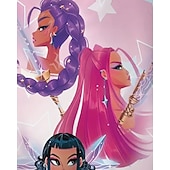 levne 3D kreslený film dívky-Dívčí mikina s kapucí a kresleným potiskem pro lovce démonů K-pop - pulovr s anime postavičkami a výraznýma očima, měkké, ležérní, zimní, teplé, pohodlné, podzimní &amp;zimní oblečení do školy &amp;schůzky na