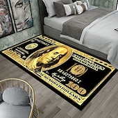 abordables Tapis et carpettes-tapis créatif en forme de dollar, tapis de sol au design monétaire pour la cuisine, la chambre, la table de chevet, l'entrée et la décoration de la maison