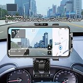 Недорогие Автомобильный держатель-Автомобильный держатель для телефона для использования в автомобиле, крепление на вентиляционную решетку, навигацию, центральную консоль, приборную панель, держатель для телефона на присоске
