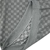 رخيصةأون بلوزات أساسية-رجالي كنزة البلوز هوديي البلوز قف بجانب الطريق أسود أبيض كاكي رمادي رقبة عالية مدورة هندسي بقع الرياضة &amp; في الخارج فضفاض مناسب للبس اليومي أناقة الشارع كوول ملابس رياضية الشتاء ملابس هوديس بلوزات