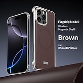 economico Cover per iPhone-telefono Custodia Per iPhone 17 Pro Max 17 Air 16 Pro Max Plus 15 Pro Max Plus Copertura Posteriore Supporta la Ricarica Wireless Resistente agli urti Retrò TPU Pelle PU