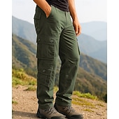 voordelige Bodems-Voor heren Combatbroek Cargohosen Wandelbroek Camouflage Kleur Buiten Normale pasvorm waterdicht Winddicht Broeken / Regenbroek / Overbroek Zak jungle camouflage Legergeel Katoen Kamperen&amp;Wandelen