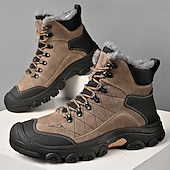 economico Stivali invernali e neve-stivali tattici invernali da uomo con fodera in pelliccia: caldi stivali da trekking militari impermeabili per la sopravvivenza all'aperto, il campeggio e il freddo