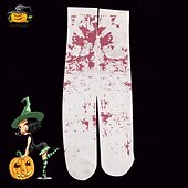 levne Příslušenství-2 páry kostlivých lebek, halloweenských rukavic, ponožek a punčocháčů, které svítí ve tmě, hororových a strašidelných kostýmů pro dospělé a ženy, halloweenských karnevalových a párty kostýmů, snadné