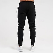 abordables jogging-Homme Joggings Pantalon athlétique Pantalon actif Pantalons Pantalon décontracté Cordon de serrage Taille Élastique Bloc de Couleur Évacuation de l'Humidité Respirant Longueur complète Extérieur