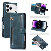 tanie Etui do iPhone&#039;ów-telefon Kılıf Na iPhone 17 Air 16 15 14 Pro Max Plus 16e 13 Pro Max Mini Osłona tylna Magnetyczne Stopka Gniazdo karty Retro TPU Skóra PU