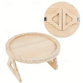 abordables Suministros para el hogar-Mesa con reposabrazos para sofá estable, 1 bandeja con clip para mesa con reposabrazos, fija automáticamente la superficie de la mesa, perfecta para espacios pequeños, un gran regalo para familiares y