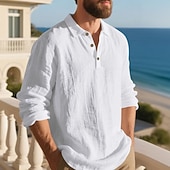 Herre Linskjorte Golf skjorte Arbeid Avslappet Knaphul Langermet Grunnleggende Moderne عادي Knapper Vår Høst Normal Svart Hvit Navyblå Kakifarget Militærgrønn Lyseblå Linskjorte billige Herre Klassisk Polo-Herre Linskjorte Golf skjorte Arbeid Avslappet Knaphul Langermet Grunnleggende Moderne عادي Knapper Vår Høst Normal Svart Hvit Navyblå Kakifarget Militærgrønn Lyseblå Linskjorte