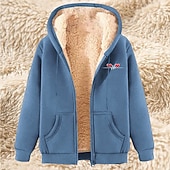 cheap Men's 3D Hoodies-Men's Full Zip Hoodie Zip Up Hoodie Fleece Jacket Fleece Hoodie Apricot Black Wine Red Blue Hooded Heart Plain Graphic Prints Zipper Pocket Casual Daily Going out Polyester Streetwear Casual Fall