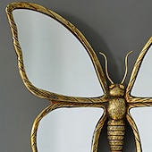 olcso fali szobrok-vintage kopott gyanta pillangó &amp;szitakötős faliszőnyegek – kreatív nappali háttér faldekoráció &amp;otthoni művészeti kézművesség