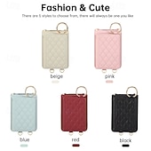 baratos Capa Samsung-telefone Capinha Para Samsung Galaxy Z Flip 7 Z Virar 6 Z Flip 5 Z Flip 4 Capa traseira com cordão Pata de Apoio Slot para cartão Retro TPU Couro PU