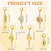 Недорогие искусство, ремесла и шитье-24 шт. магнитных застежек и замков для ожерелий 6 стилей, круглые, цилиндрические, трубчатые, магнитные застежки для ювелирных изделий, удлинители для магнитных застежек для браслетов и ювелирных