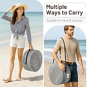 Недорогие Хранение вещей и организация пространства-Складной ящик для хранения фетровых шляп большого размера с крышкой и ручкой – круглый дорожный органайзер для шляп для мужчин и женщин, сумка для хранения ковбойских шляп, хранения одежды и мягких