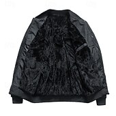 economico Piumini e parka da uomo-Per uomo Cappotto Invernale Giacca trapuntata Giacca in Pile Parka Tasca Poliestere Vacanza Abbigliamento quotidiano Data Regolare Moda Casual Confortevole Calore Termico Inverno Colore Solido