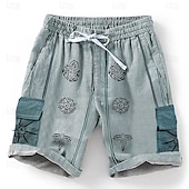 cheap Retro Vintage &amp; Ethic-Men's Sun 3D Print Shorts Summer Shorts Casual Shorts Mid Waist Designer Ethnic Style Retro Vintage Casual Daily Holiday Drawstring Pocket Elastic Waist Designer Clothing Apparel