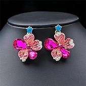 abordables Parures de Bijoux-Parure de bijoux 2 Strass Chrome 1 Collier Boucles d&#039;oreilles Femmes Élégant ancien Mode Le style rétro Classique Parure de Bijoux Pour Mariage Soirée robe demoiselle d honneur