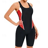 abordables Lycra de surf-Femmes Maillot de bain Maillot Anti UV Protection Solaire UV UPF50+ Sans manches Maillot de Bain Natation Surf Patchwork Été Printemps Automne