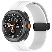 abordables Correas de reloj Samsung-Correa clásica de silicona con hebilla magnética para Samsung Galaxy Watch 8 (44 mm y 40 mm)