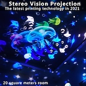 economico Luci di Natale-Proiettore di luce notturna per bambini, proiettore di galassie per camera da letto, proiettore di stelle e nebulose con cavo USB, rotazione di 360 gradi, lampada da notte per bambini, per decorare