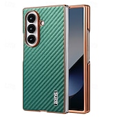 Недорогие Чехлы для Samsung-телефон Кейс для Назначение SSamsung Galaxy Z-образный сгиб 7 Z-сгиб 6 Z Fold 5 Z Fold 4 Кейс на заднюю панель Защита от удара Ретро ТПУ Кожа PU