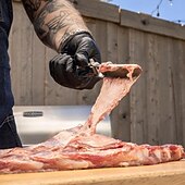 cheap Camping Equipment-Rib Membrane Remover Stainless Steel Tool Kit - The Ultimate Rib Prep Tool for BBQ Enthusiasts - Ergonomic Design for Easy Membrane Removal - Dishwasher Safe BBQ Accessories