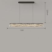 cheap Chandeliers-Island Design Pendant Light 100cm Metal Modern Style Metal Island Electroplated Painted Finishes Modern Island