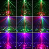 voordelige Halloween Laserlichten-feestverlichting dj disco verlichting led podiumverlichting mini vlinderlamp met geluid geactiveerd en afstandsbediening dj verlichting voor feesten verjaardag bruiloft club ktv karaoke bar podium