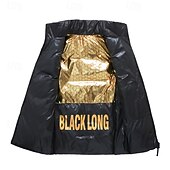 levne Pánská péřová vesta-Pánské Puffer Vesta Kamizelka Vesta Dovolená Denní Rande Módní Na běžné nošení Podzim zima Kapsy Polyester Zahřívací Pohodlné Pevná barva Zip Stojáček Běžný Černá Vesta