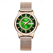 cheap Quartz Watches-The New Ladies&#039; Alloy Mesh Strap Fashion Watch With Ipx7 Water Resistance Dual Calendar Luminous Casual Quartz Watch Light Luxury And Versatile Elegant Ladies&#039; Wristwatch