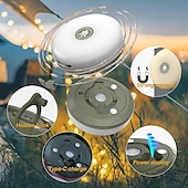 abordables Lampes et lanternes de camping-Guirlande lumineuse de camping, guirlande lumineuse d&#039;extérieur 4 en 1 avec 8 modes d&#039;éclairage, guirlande lumineuse de camping rétractable portable pour randonnée en plein air, jardin, fête,