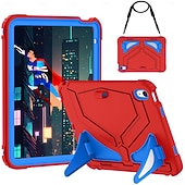 economico Cover per iPad-Tavoletta Custodie cover Per Apple iPad 10a 10,9&quot; Portatile Tracolla con supporto regolabile Armatura Gel di Silice PVC