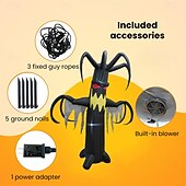 economico Luci paesaggistiche-1 pezzo 10 W Luci da Percorso &amp; Lanterne Luci per Sculture &amp; Paesaggi Creativo Impermeabile Decorativo Bianco 100-240 V Illuminazione Esterna Cortile Giardino 3 Perline LED Halloween