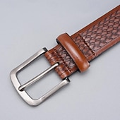 economico Cinture da uomo-Per uomo Cintura Fibbia automatica Rilascio rapido Pelle PU Lega Durevole Regolabile Semplice Nero Cammello All'aperto Quotidiano Cintura Vita