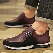 Χαμηλού Κόστους Καθημερινά Sneakers-Ανδρικά μπλε σκούρο ελαστικά αθλητικά παπούτσια με κορδόνια – αναπνεύσιμα αθλητικά παπούτσια για επαγγελματικές casual εμφανίσεις, μετακινήσεις και περπάτημα στην πόλη