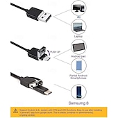 voordelige boor accessoires-Industriële endoscoop voor Android, 200W pixel endoscoop met 25 fps beeldoverdracht, IP67 waterdicht, type-C interface, MFI gecertificeerd, ideaal voor auto- en woninginspecties