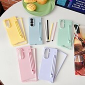 economico Cover Samsung-telefono Custodia Per Samsung Galaxy Piegatura a Z 7 Z Fold 6 Z Fold 5 Z Fold 4 Copertura Posteriore Resistente agli urti Retrò Silicone